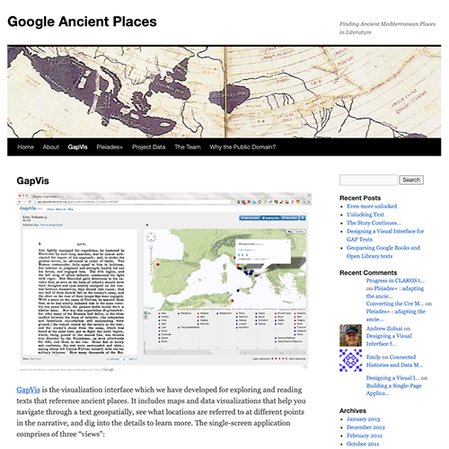 Google Ancient Places Logo