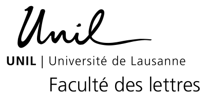 Logo of the Université de Lausanne, Faculté des lettres
