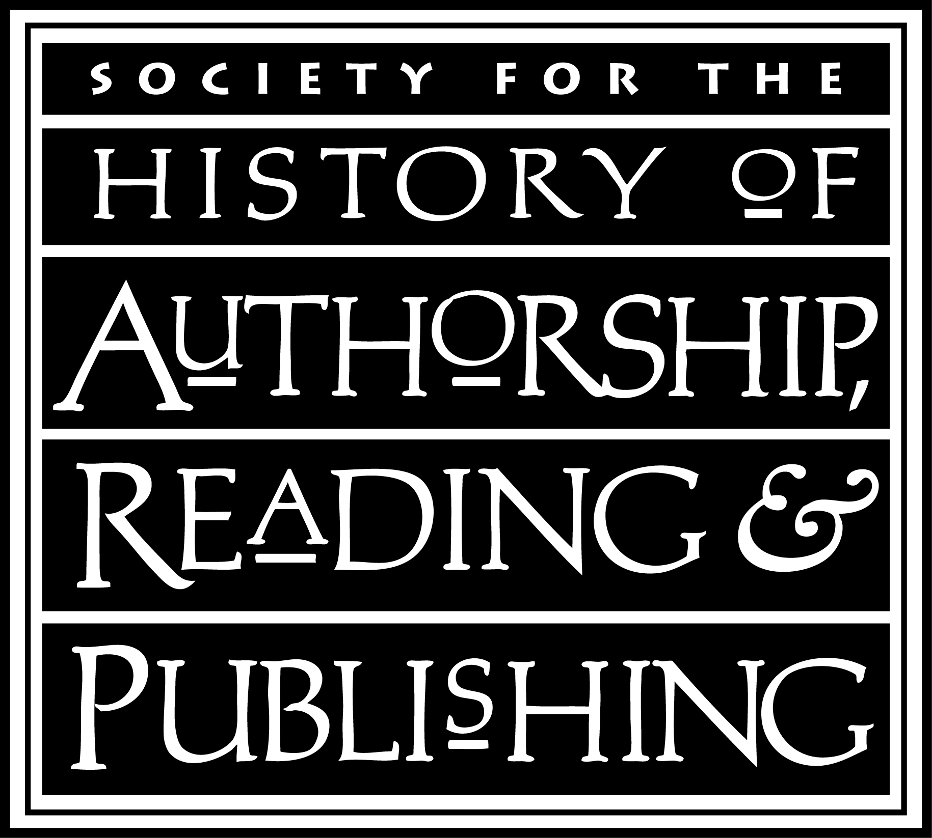 Logo of SHARP, the Society for the History of Authorship, Reading and Publishing